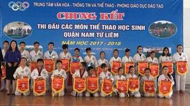 Team Đoàn Thị Điểm nhất toàn đoàn cuộc thi Taekwondo quận Nam Từ Liêm